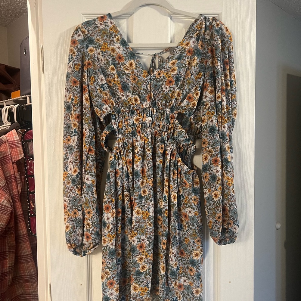 Floral Long Sleeve Dress